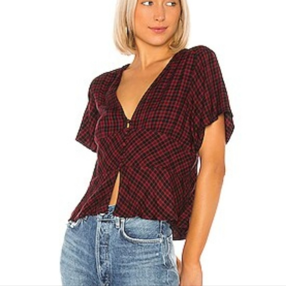 Sanctuary plaid top